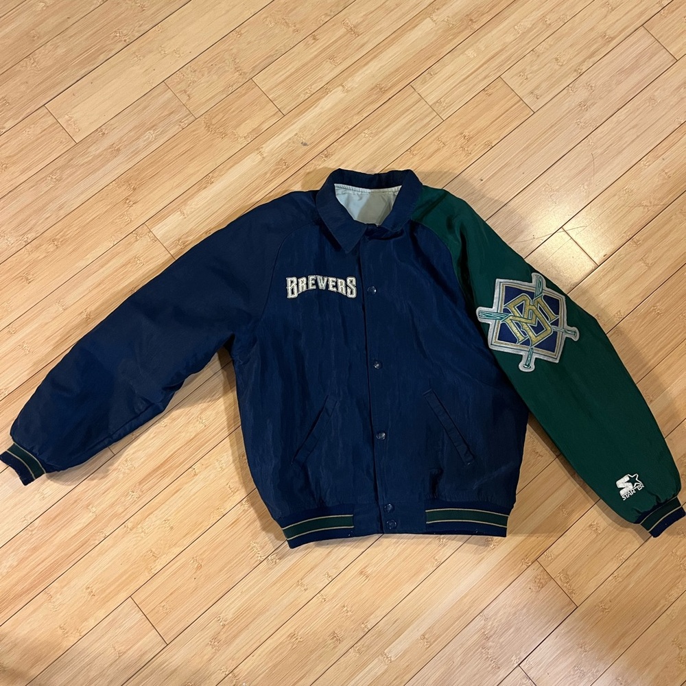 Vintage 90s Milwaukee Brewers Starter Jacket